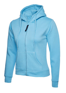Ladies Classic Full Zip Hooded Sweatshirt UC505 - Sky