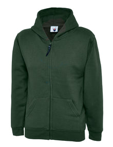 Childrens Classic Full Zip Hooded Sweatshirt UC506 - Bottle Green