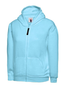 Childrens Classic Full Zip Hooded Sweatshirt UC506 - Sky