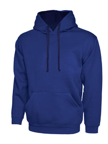 Contrast Hooded Sweatshirt UC507 - Royal/Navy