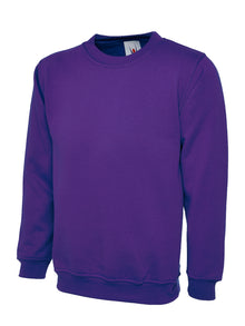Ladies Deluxe Crew Neck Sweatshirt UC211 - Purple