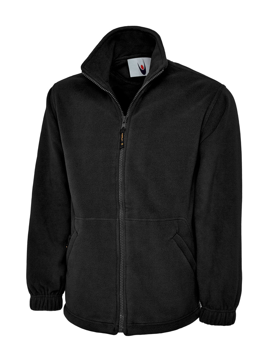Premium Full Zip Micro Fleece Jacket UC601 - Black
