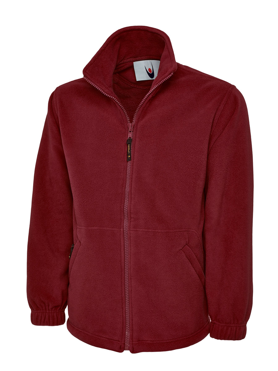 Premium Full Zip Micro Fleece Jacket UC601 - Maroon