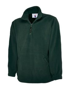Premium 1/4 Zip Micro Fleece Jacket UC602 - Bottle Green