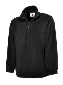 Premium 1/4 Zip Micro Fleece Jacket UC602 - Black