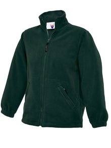 Childrens Full Zip Micro Fleece Jacket UC603 - Bottle Green