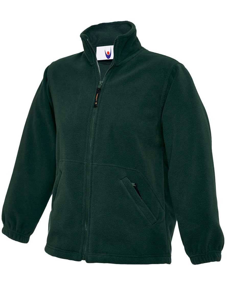 Childrens Full Zip Micro Fleece Jacket UC603 - Bottle Green