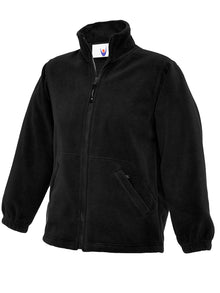Childrens Full Zip Micro Fleece Jacket UC603 - Black