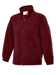 Childrens Full Zip Micro Fleece Jacket UC603 - Maroon