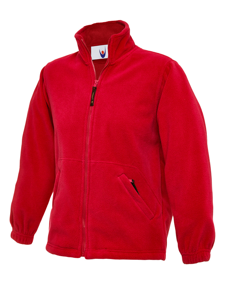 Childrens Full Zip Micro Fleece Jacket UC603 - Red