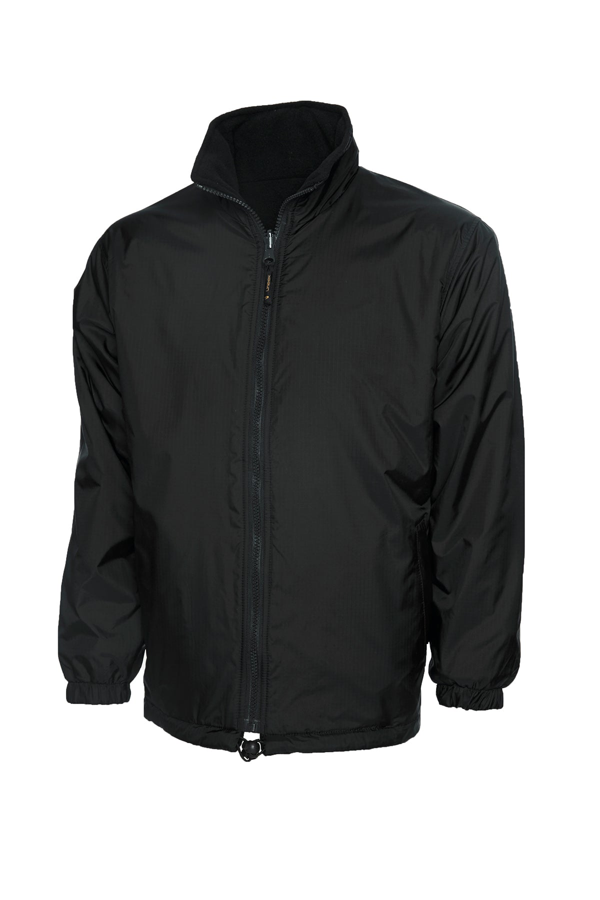 Premium Reversible Fleece Jacket UC605 - Black
