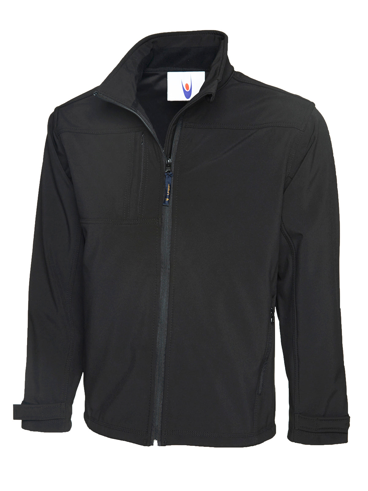 Premium Full Zip Soft Shell Jacket UC611 - Black