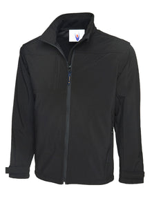 Premium Full Zip Soft Shell Jacket UC611 - Black
