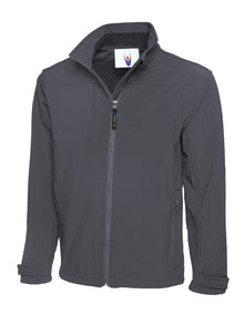 Premium Full Zip Soft Shell Jacket UC611 - Light Grey