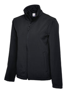 Classic Full Zip Soft Shell Jacket UC612 - Black