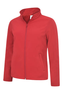 Ladies Classic Full Zip Soft Shell Jacket UC613 - Red