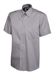Mens Pinpoint Oxford Half Sleeve Shirt UC702 - Charcoal