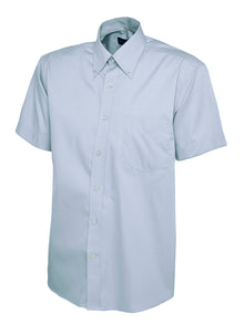 Mens Pinpoint Oxford Half Sleeve Shirt UC702 - Light Blue