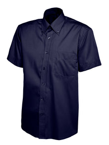 Mens Pinpoint Oxford Half Sleeve Shirt UC702 - Navy