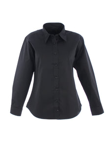 Ladies Pinpoint Oxford Full Sleeve Shirt UC703 - Black
