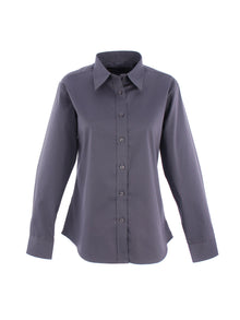 Ladies Pinpoint Oxford Full Sleeve Shirt UC703 - Charcoal