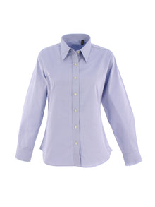 Ladies Pinpoint Oxford Full Sleeve Shirt UC703 - Light Blue