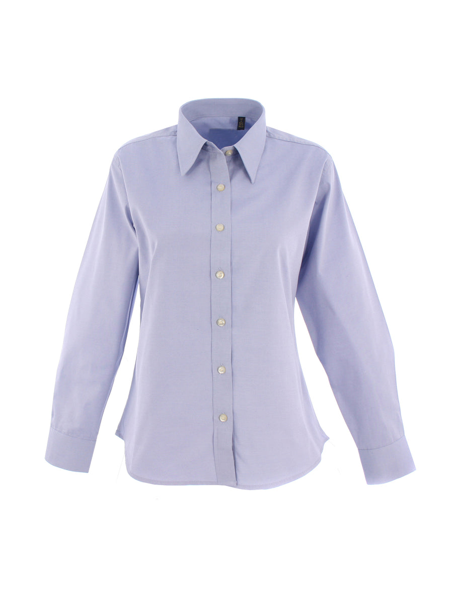 Ladies Pinpoint Oxford Full Sleeve Shirt UC703 - Light Blue