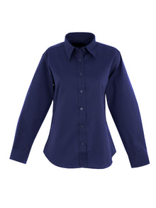 Ladies Pinpoint Oxford Full Sleeve Shirt UC703 - Navy