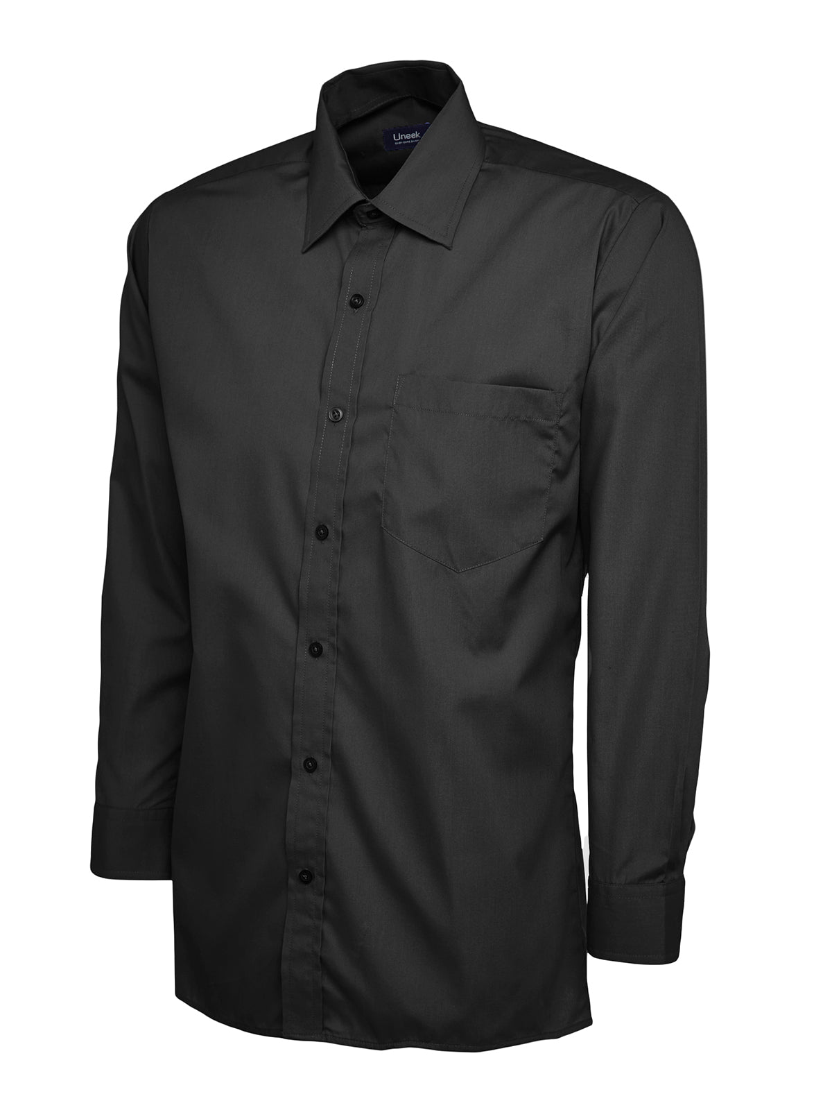 Mens Poplin Full Sleeve Shirt UC709 - Black