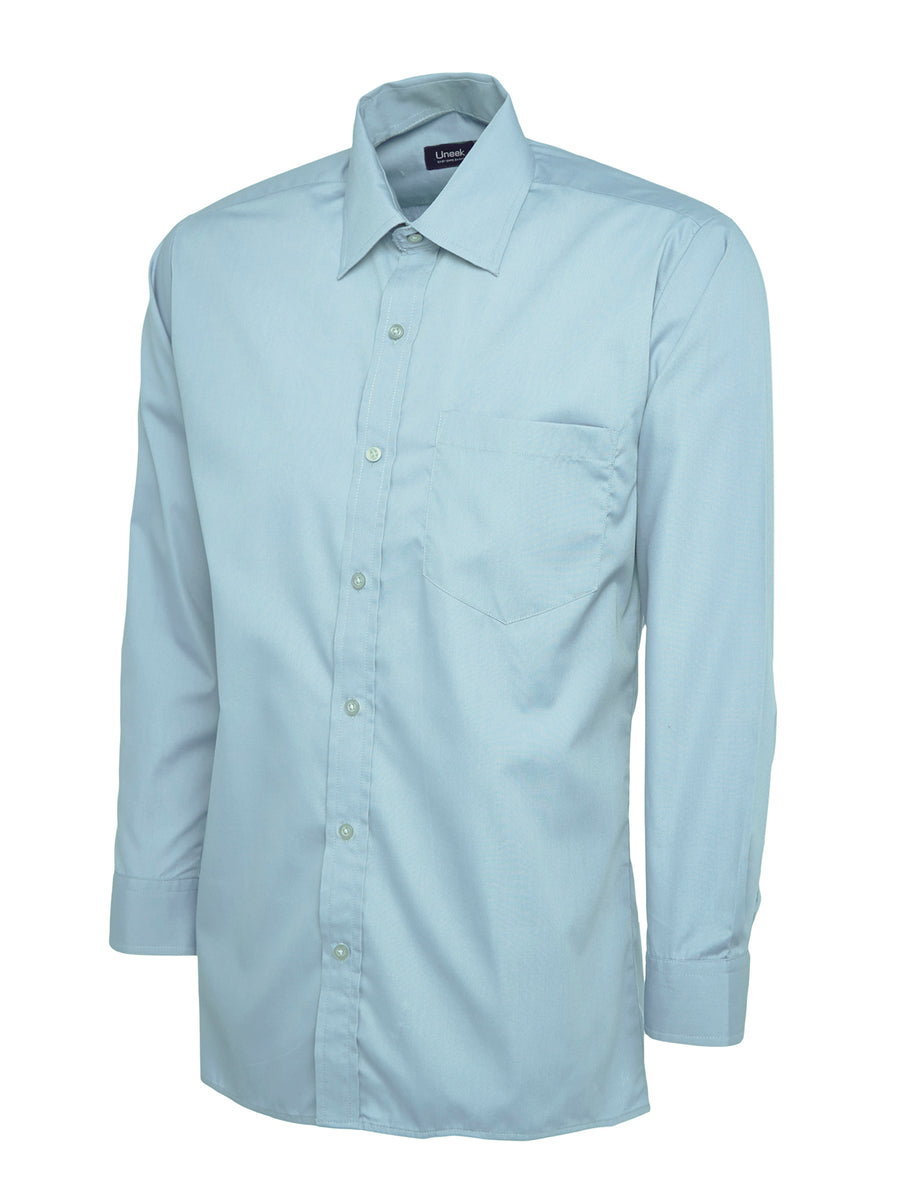 Mens Poplin Full Sleeve Shirt UC709 - Light Blue