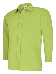 Mens Poplin Full Sleeve Shirt UC709 - Lime