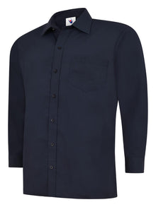 Mens Poplin Full Sleeve Shirt UC709 - Navy