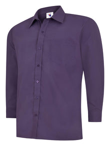 Mens Poplin Full Sleeve Shirt UC709 - Purple