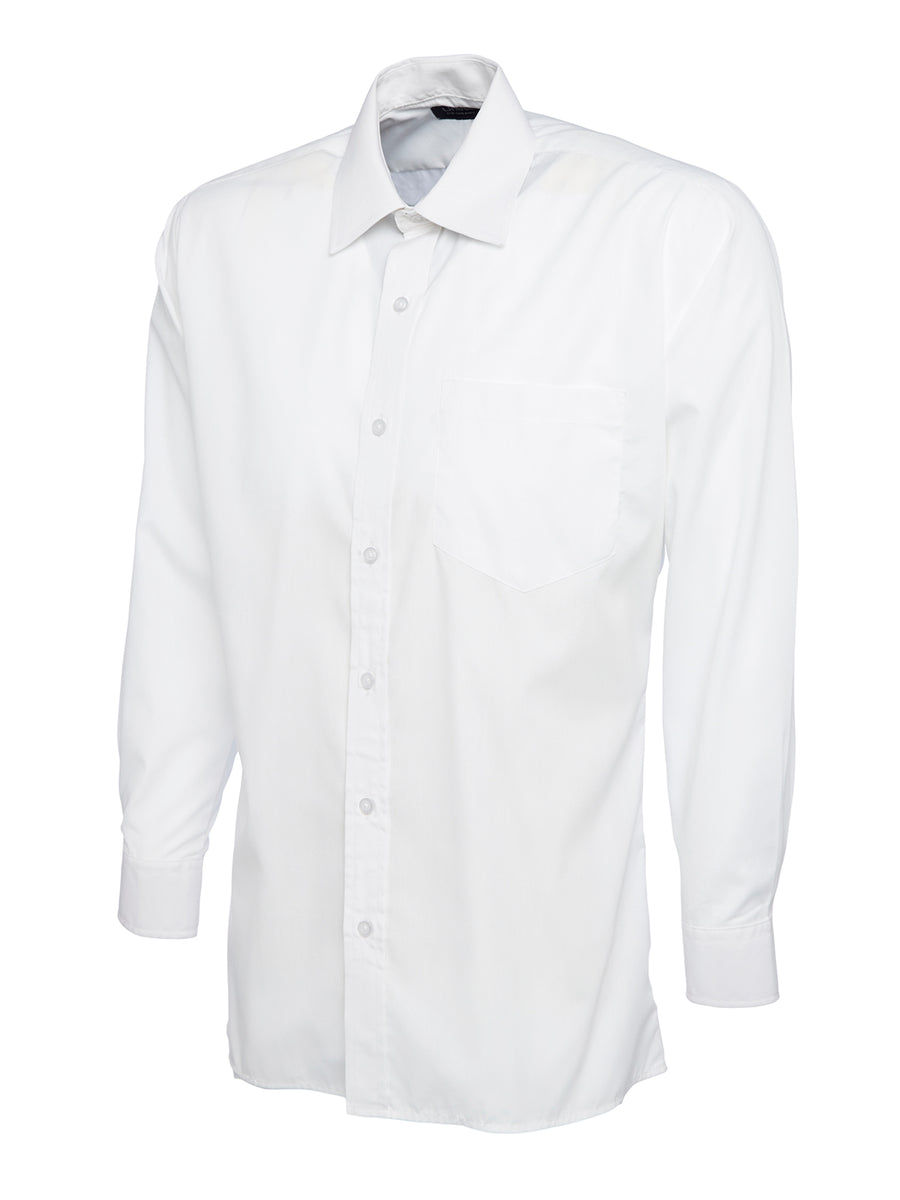 Mens Poplin Full Sleeve Shirt UC709 - White