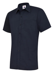 Mens Poplin Half Sleeve Shirt UC710 - Navy