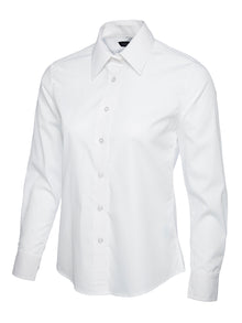 Ladies Poplin Full Sleeve Shirt UC711 - White