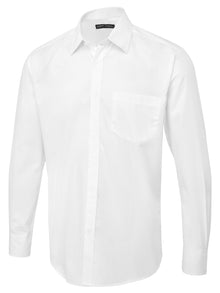 Men's Long Sleeve Poplin Shirt UC713 - White