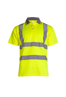 Hi Viz Short Sleeve Polo Shirt UC808 - Yellow