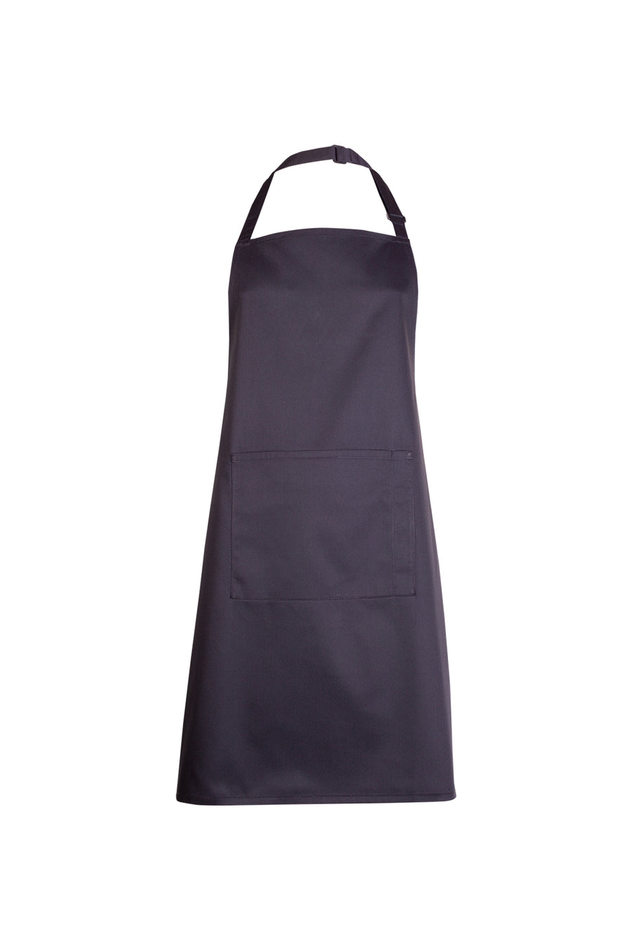Bib Apron with Pocket UC940 - Black