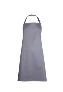 Bib Apron with Pocket UC940 - Dark Grey