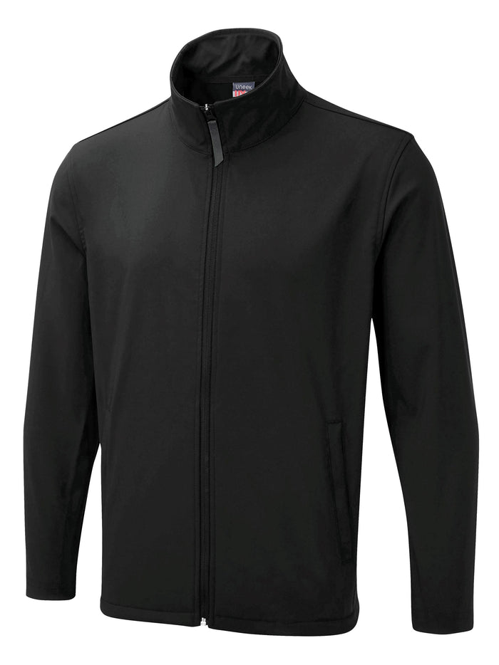 The UX Printable Soft Shell Jacket UX10 - Black