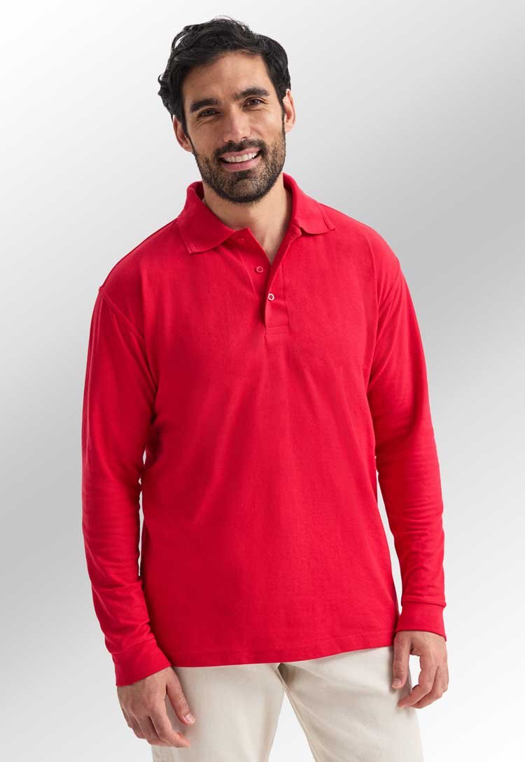 Longsleeve Poloshirt UC113 - lifestyle model