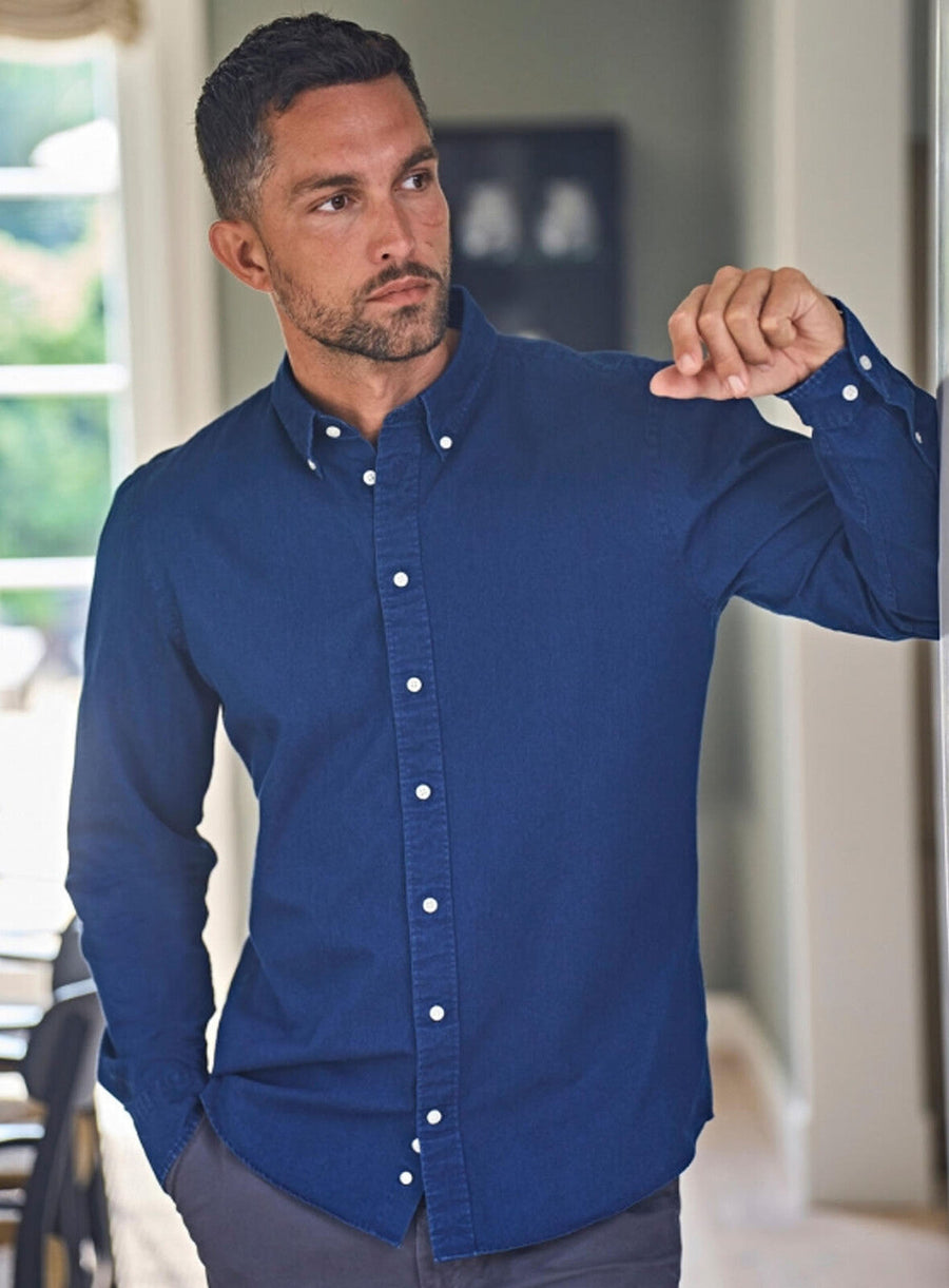 Tee Jays Casual Twill Shirt T4002 - Indigo lifestyle