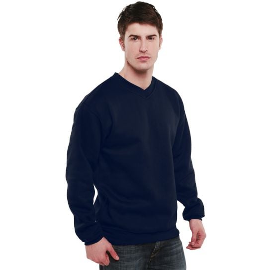 Premium V-Neck Sweatshirt UC204 - lifestyle model