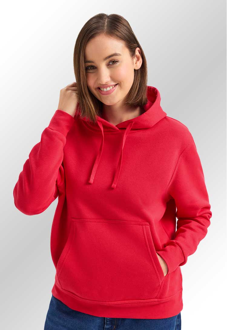 Ladies Deluxe Hooded Sweatshirt UC510 - lifestyle model