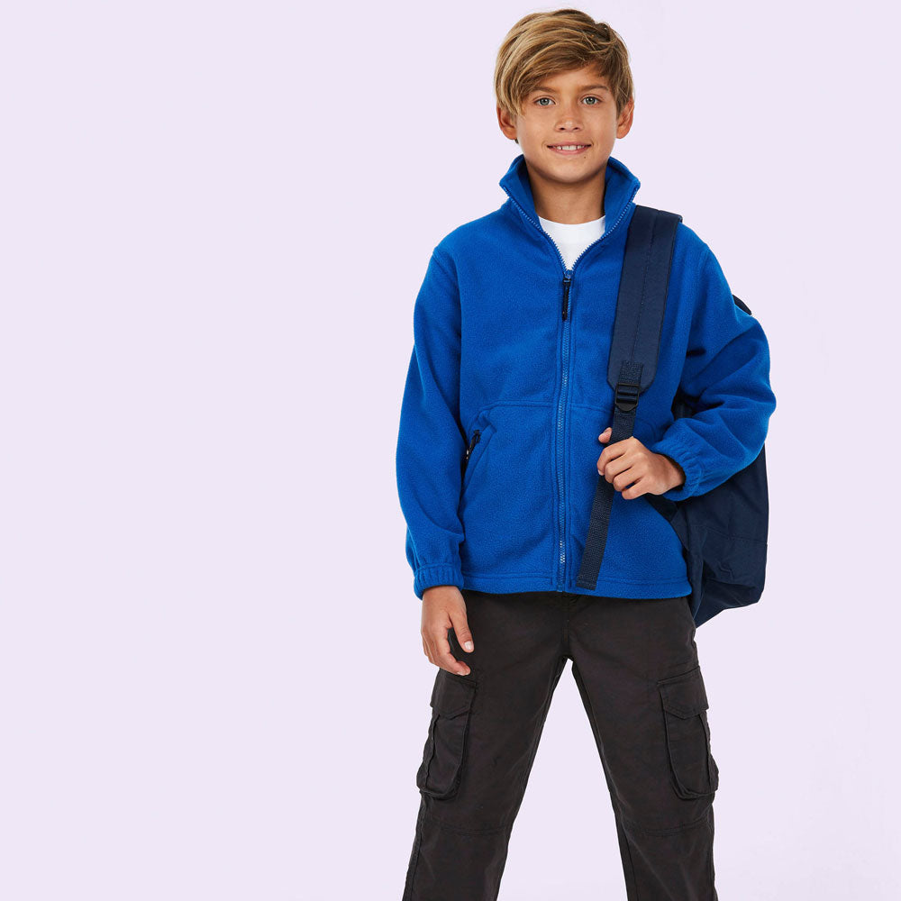 Childrens Full Zip Micro Fleece Jacket UC603 - lifestyle model