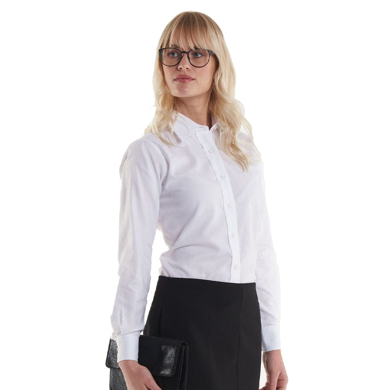 Ladies Pinpoint Oxford Full Sleeve Shirt UC703 - lifestyle model